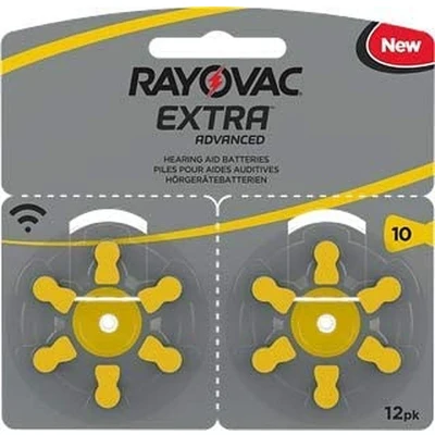 Afbeelding van Rayovac Extra Hoorbatterijen 10 geel 12 stuks