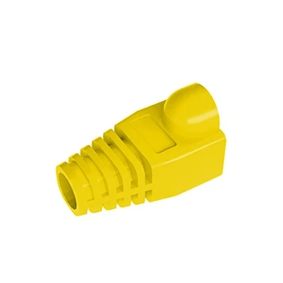 Afbeelding van 50 stuks Cat5 Cat5E Cat6 Strain Relief Boot, RJ45 Plug Connector Cover Modulaire Network Cap Kabel Boots, Geel
