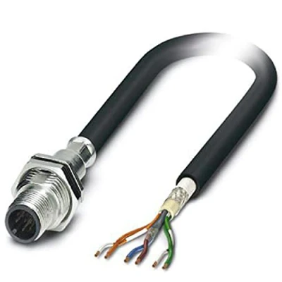 Afbeelding van Phoenix Contact 1429059 Sensor/actuator inbouwconnector M12 Aantal polen: 8 Stekker, inbouw 0.50 m 1 stuk(s)