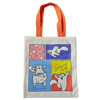 Afbeelding van Puckator Tote Bag Simon&#039;s Cat 2024, Meerkleurig., Eén maat, Hedendaags