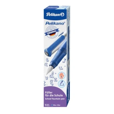 Afbeelding van Pelikan vulpen Pelikano Original Linkshandig Blauw