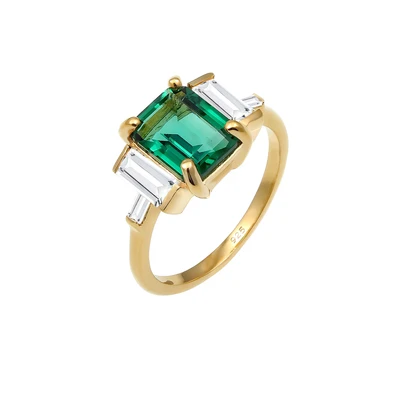 Afbeelding van Elli Statement Ring goldcoloured, Dames, Maat: 52, Gold coloured