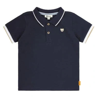 Afbeelding van Steiff Poloshirt voor kinderen, Maat: 116, Dunkelblau