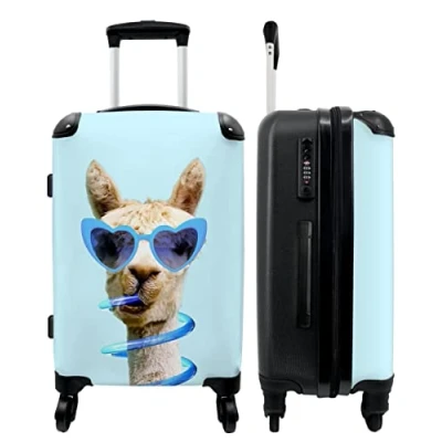 Afbeelding van NoBoringSuitcases.com Grote koffer Kinderkoffer jongen Reiskoffer met 4 wielen Trolley op wieltjes Rolkoffer groot kinderen 60 liter Ruimbagage valies 20kg Luggage suitcase medium Reisbagage &amp; reisaccessoires Bagagekoffer large