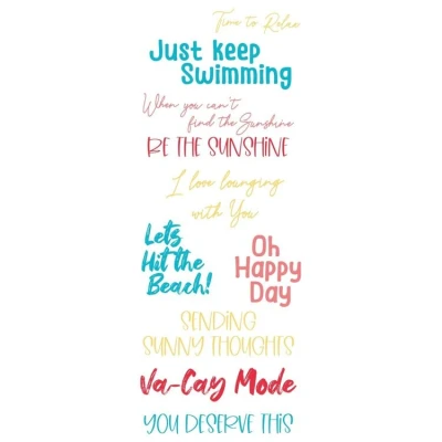 Afbeelding van Sizzix Clear Stamps by Catherine Pooler Va Cay Mode (10pcs) (666657)