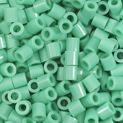 Afbeelding van Vaessen Creative 5009 016 Strijkkralen, aqua, 1100 stuks, steekkralen voor het knutselen met kinderen, doe zelf vormgeven van sieraden, decoratie, versieringen en andere knutselideeën