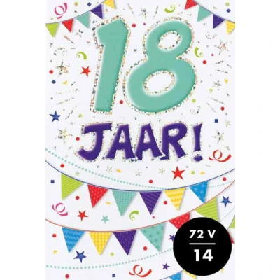 Afbeelding van Kaart That funny age 18 jaar TFA023