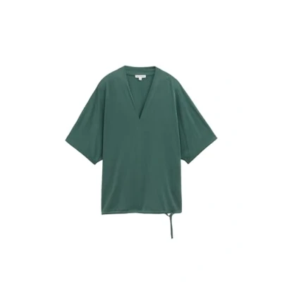 Afbeelding van TOM Tailor V NECK Tshirt basic, Dames, Maat: XL, Explorer green