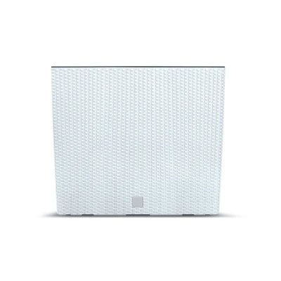 Afbeelding van Prosperplast Bloempot met hoge inzet Rato koffer T DRC600T S449 wit