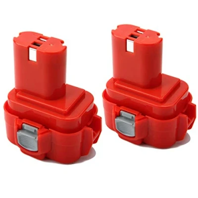 Afbeelding van 2 x Shentec Ni Mh 9,6 V 3,5 Ah accu compatibel met Makita 9100 9134 9135 PA09 9120 9122 9133 9135A 192638 6 voor