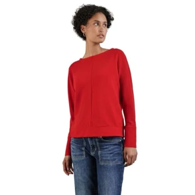 Afbeelding van Cecil Ottoman Longsleeve, Dames, Maat: 40, Rot