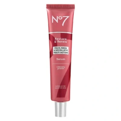 Afbeelding van No7 Restore &amp; Renew Face, Neck D COLLET MULTI ACTION Serum 75ml