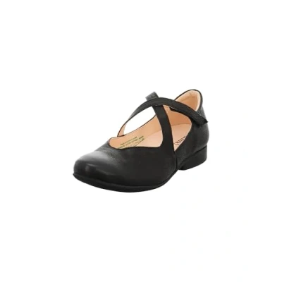 Afbeelding van Think! GUAD Ballerina&#039;s met enkelbandjes, Dames, Maat: 37.5, Schwarz Leer