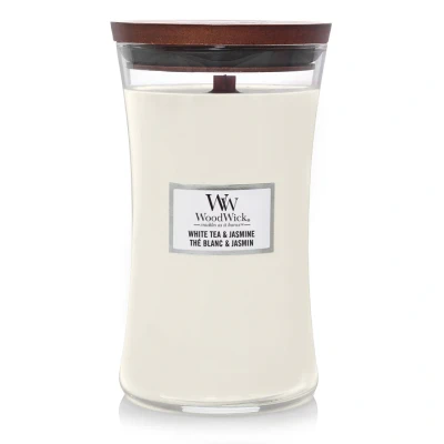 Afbeelding van Woodwick Kaars White Tea &amp; Jasmine Large