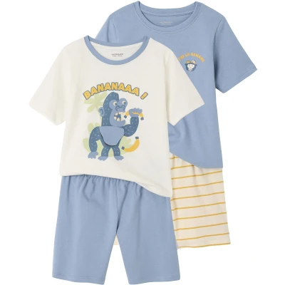 Afbeelding van Vertbaudet Set van 2 pyjamabroeken voor jongens Gorilla
