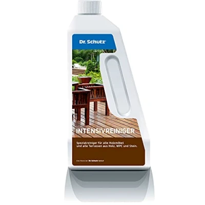 Afbeelding van Dr. Schutz Intensieve reiniger 750 ml voor hout, WPC en steen buitenshuis, natuur kunststeen, bestrating, WPC, steenreiniger buiten, terrasreiniger