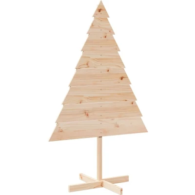 Afbeelding van vidaXL Kerstdecoratie kerstboom 150 cm massief hout