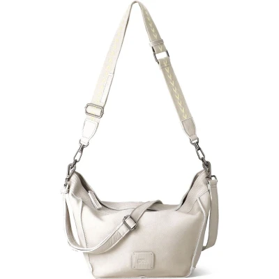 Afbeelding van FREDsBRUDER Leren Schoudertas Stines Shoulderbag Cool Stone Lichtgrijs