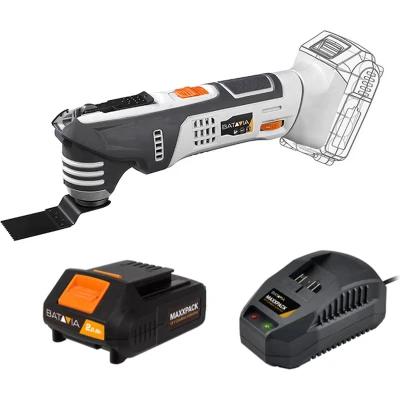 Afbeelding van Oscillerende Multitool 18V Incl. 2.0 Ah Accu / 2.4 Oplader Geschikt voor zagen, schrapen, schuren, enz. Maxxpack