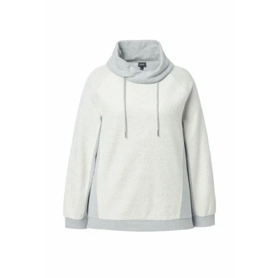 Afbeelding van Ulla Popken Sweatshirt lichtgrijs / grijs gemêleerd