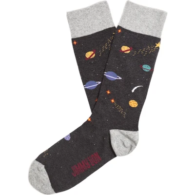 Afbeelding van Jimmy Lion sokken galaxy grijs 36 40