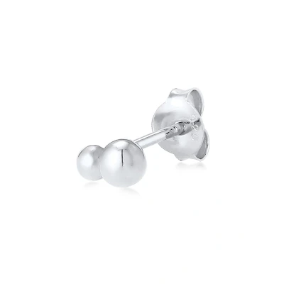 Afbeelding van Elli Round GEO Design Oorbellen, Dames, Maat: One Size, Silber