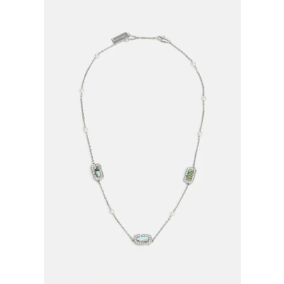Afbeelding van MARC Jacobs Abalone Necklace Ketting silvercoloured/crystal, Dames, Maat: One Size, Silver/coloured/crystal