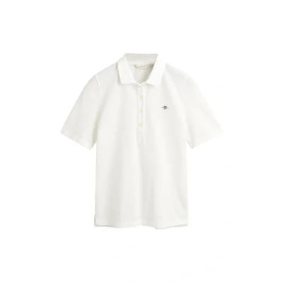 Afbeelding van GANT SLIM Shield Poloshirt, Dames, Maat: 3XL, Eggshell