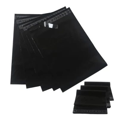 Afbeelding van newlng Verzendzakken, voor goederenzending, zwart, kleding, textiel, ondoorzichtig kunststof, zelfklevend, waterdicht en scheurvast, 40 cm x 50 cm, 20 stuks (verschillende maten)