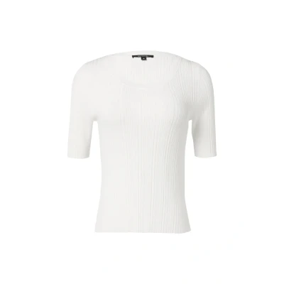 Afbeelding van comma SLIM FIT Tshirt basic, Dames, Maat: 32, Weiß