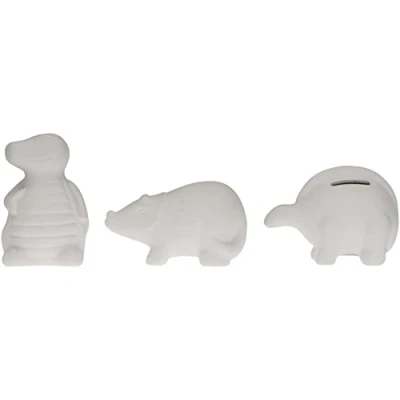 Afbeelding van Baker Ross keramische spaarpot&quot;dinosaurier&quot; (3 stuks)