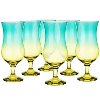 Afbeelding van Glasmark KROSNO, 420ml, Set van 6 stuks, Cocktailglazen, Pina Colada glas, Longdrinkglazen, Partyglazen, Milkshake Hoogglans Drinkglas