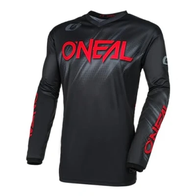 Afbeelding van Oneal Element Voltage Motorcross shirt, zwart rood, afmeting S voor man