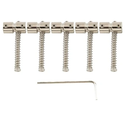Afbeelding van Musiclily Pro 18mm Staal Basgitaar Brugzadels voor 5 snarige Precison/Jazz Bass, Nikkel(Set van 5)