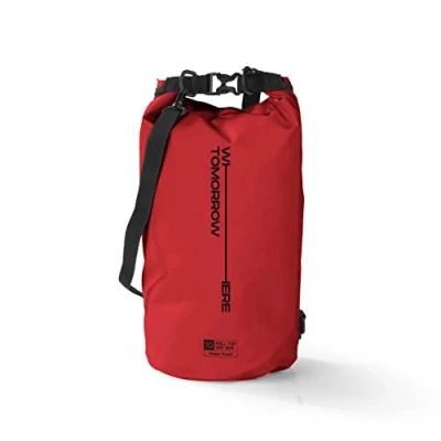 Afbeelding van #DoYourOutdoor Dry Bag waterdichte rugzak, tas en draagzak, 2 l, 5 10 20 30 Drybag in stijlen vele kleuren, ideaal voor boot, kajak, vissen kamperen, rood, 10L,