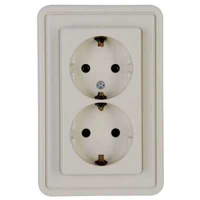 Afbeelding van Kopp 118301084 Geaard Contact 2 voudig stopcontact UP standaard