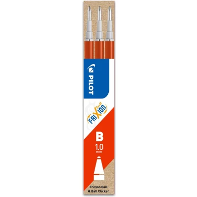 Afbeelding van Pilot balpenvulling FriXion Ball/Clicker, rood, etui van 3 stuks balpenvullingen