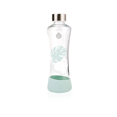 Afbeelding van Waterfles Groen Monstera 550 Ml Glas Equa Esprit Squeeze 7,7 X 24 Cm
