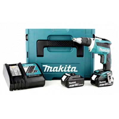 Afbeelding van Makita DFS452RMJ 18V Li ion accu gipsschroefmachine set (2x 4.0Ah) in Mbox koolborstelloos