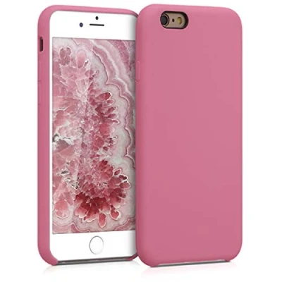 Afbeelding van kwmobile telefoonhoesje compatibel met Apple iPhone 6 / 6S hoesje Zachte case voor smartphone Back cover in donkerroze