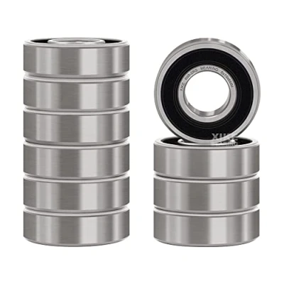 Afbeelding van XiKe 10 Stuks 698 2RS Afgedicht Kogellager 8x19x6mm, Chroomstaal/Voorgesmeerd/Rubberen afdichtingen, 698RS Miniatuur diepgroefkogellagers