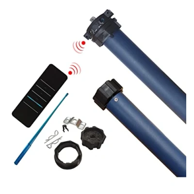 Afbeelding van Rolluikmotorset inclusief afstandsbediening, 20 Nm, max. 45 kg, 60 mm 8 kantige as, mechanische eindschakelaar, zender (1 stuk).