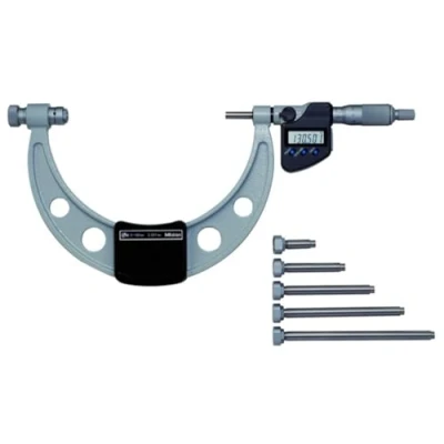 Afbeelding van MITUTOYO 340 251 30 Digimatic buitenschroefmaat met verwisselbare meetstiften 0 150mm in opbergdoos