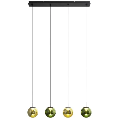 Afbeelding van ECO Light ALTAIR 9540 S 4 COL LED hanglamp vast ingebouwd 40 W Geel goud