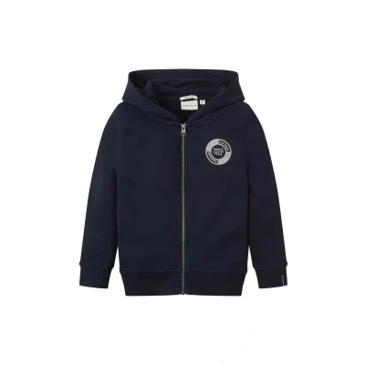 Afbeelding van TOM Tailor MIT Logoprint Sweater met rits voor kinderen, Maat: 92/98, Sky captain blue