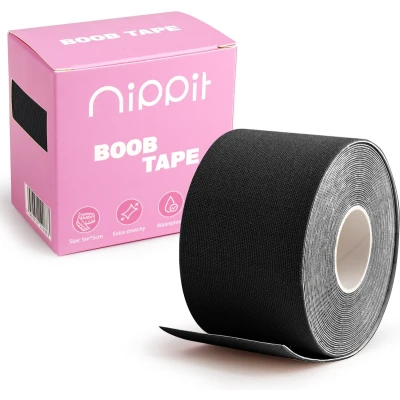 Afbeelding van Nippit boob tape Boobtape Fashion BH 5 meter Zwart