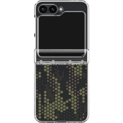 Afbeelding van Spigen Ultra Hybrid Hoesje Geschikt voor Samsung Galaxy Z Flip 6 Back Cover met Air Cushion Digital Camo