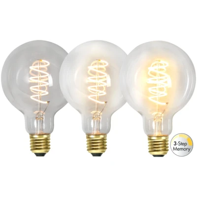 Afbeelding van Star Trading 3 standen G95 bol E27 4W Super Warm Wit