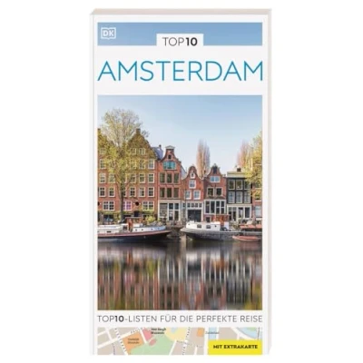Afbeelding van TOP10 Reiseführer Amsterdam: Listen zu Highlights, Themen und Stadtteilen mit wetterfester Extra Karte