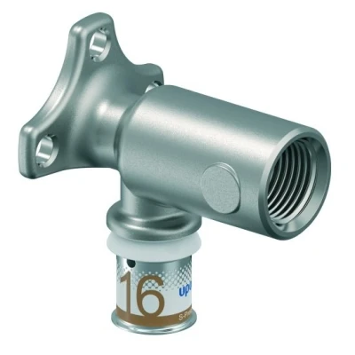 Afbeelding van Uponor muurplaat ronde flens xl s press plus 16mm x 1 2 pers binnendraad 1070646
